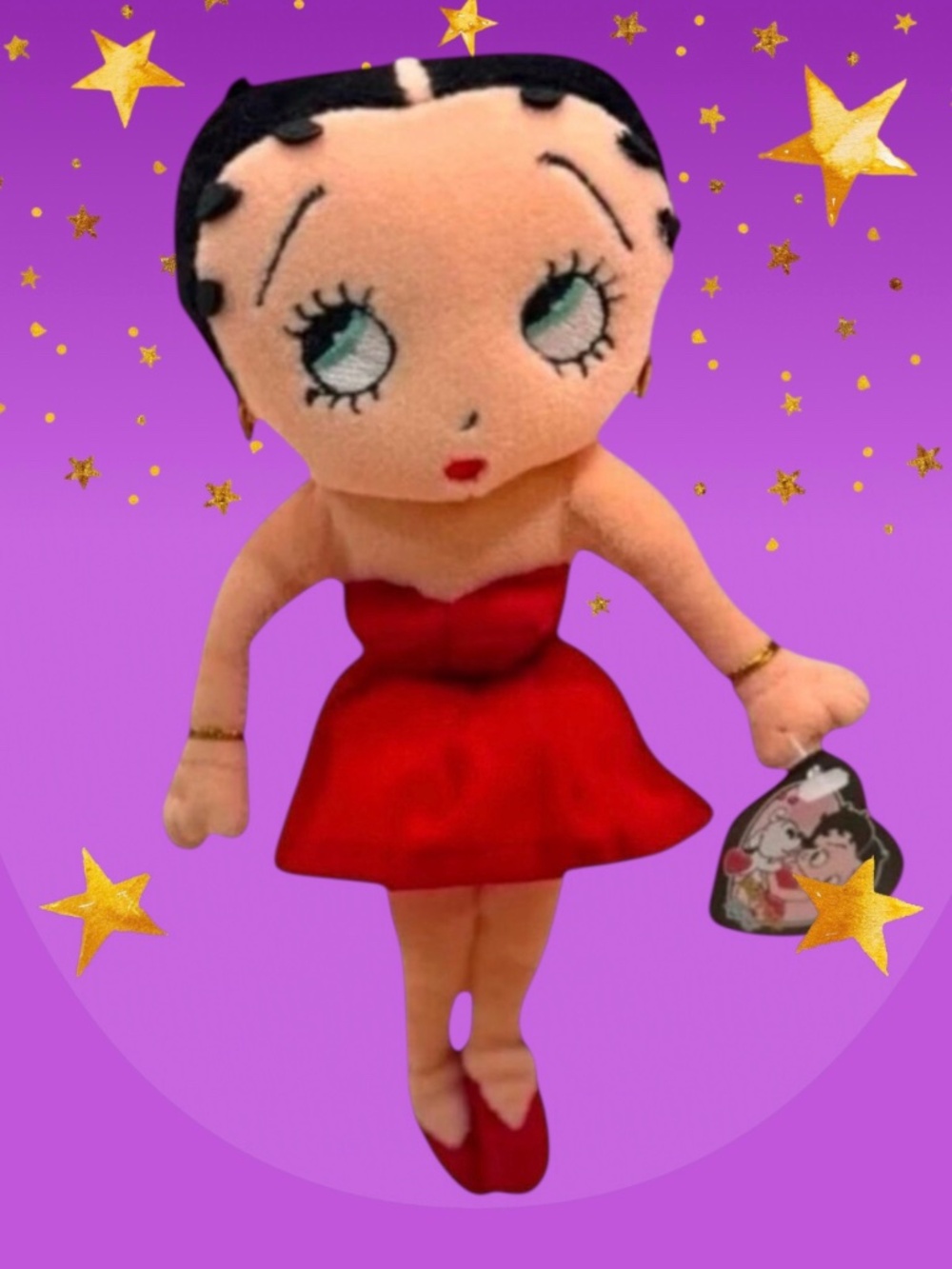Betty Boop Plush Rag Doll Universal Studios Red Dress